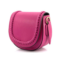Cecilia Leather Crossbody: Crescent Bag - Leather Italiano