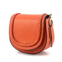 Cecilia Leather Crossbody: Crescent Bag - Leather Italiano