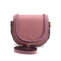 Cecilia Leather Crossbody: Crescent Bag - Leather Italiano