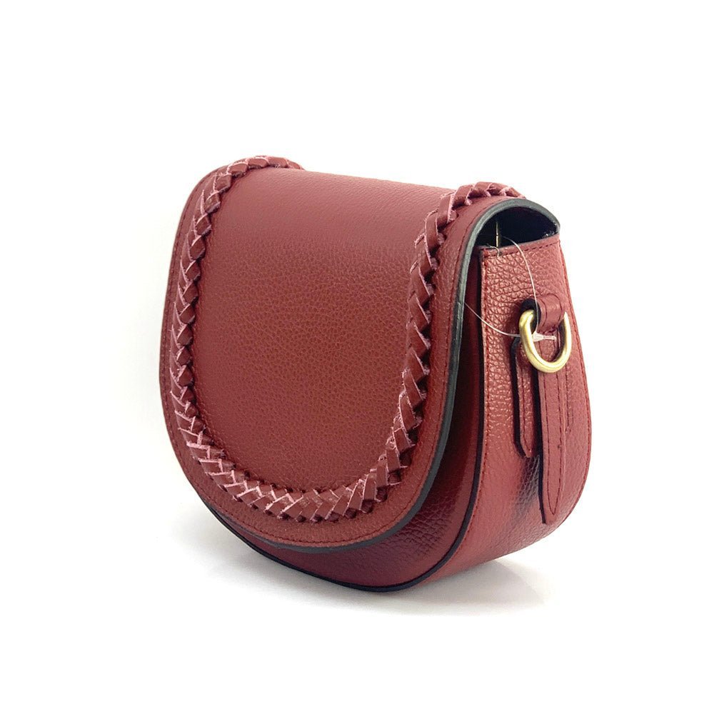 Cecilia Leather Crossbody: Crescent Bag - Leather Italiano
