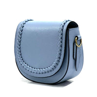Cecilia Leather Crossbody: Crescent Bag - Leather Italiano
