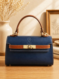 Celestine Italian Leather Top Handle Bag - Leather Italiano