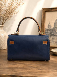 Celestine Italian Leather Top Handle Bag - Leather Italiano