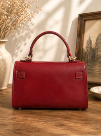 Celestine Italian Leather Top Handle Bag - Leather Italiano
