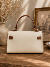 Celestine Italian Leather Top Handle Bag - Leather Italiano