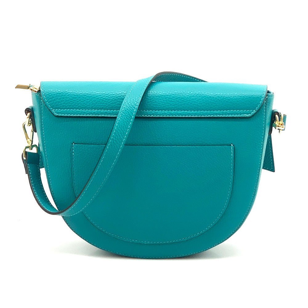 Charlotte Leather Crossbody Bag: Italian Leather - Leather Italiano