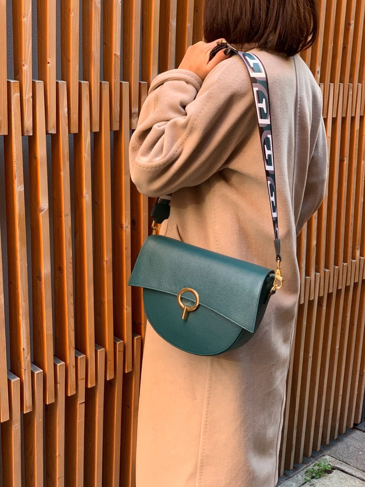 Charlotte Leather Crossbody Bag: Italian Leather - Leather Italiano