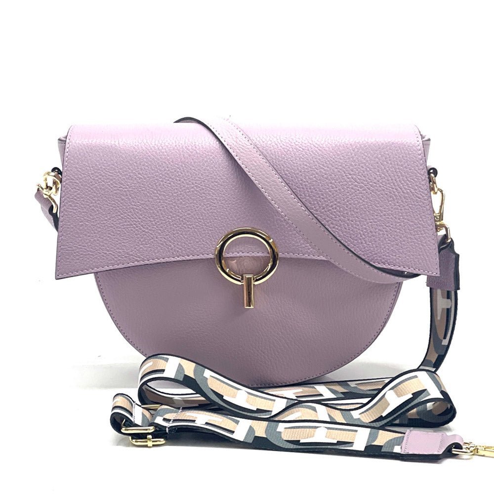 Charlotte Leather Crossbody Bag: Italian Leather - Leather Italiano