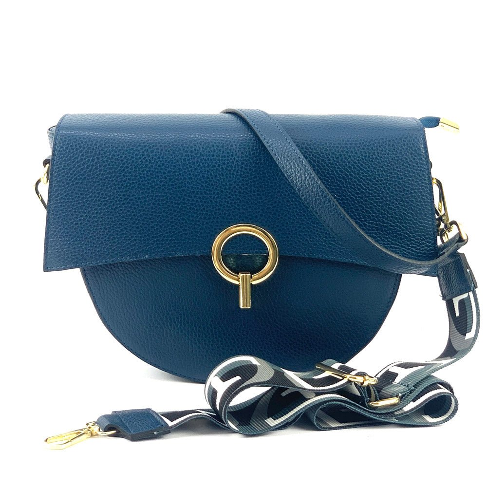 Charlotte Leather Crossbody Bag: Italian Leather - Leather Italiano