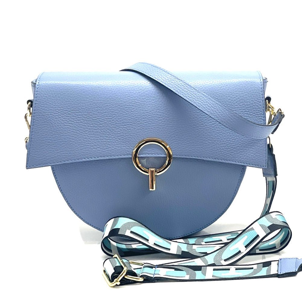 Charlotte Leather Crossbody Bag: Italian Leather - Leather Italiano