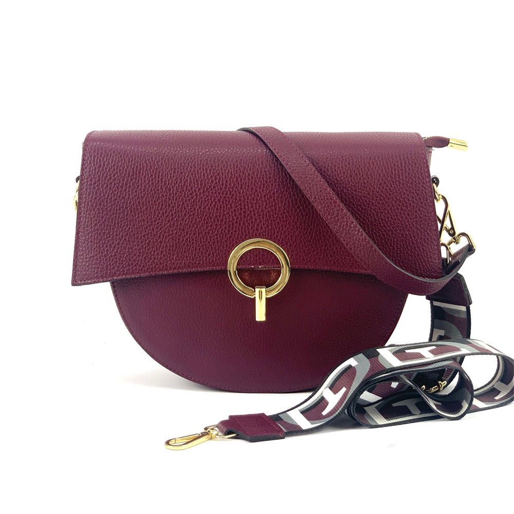 Charlotte Leather Crossbody Bag: Italian Leather - Leather Italiano