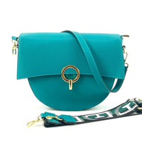 Charlotte Leather Crossbody Bag: Italian Leather - Leather Italiano