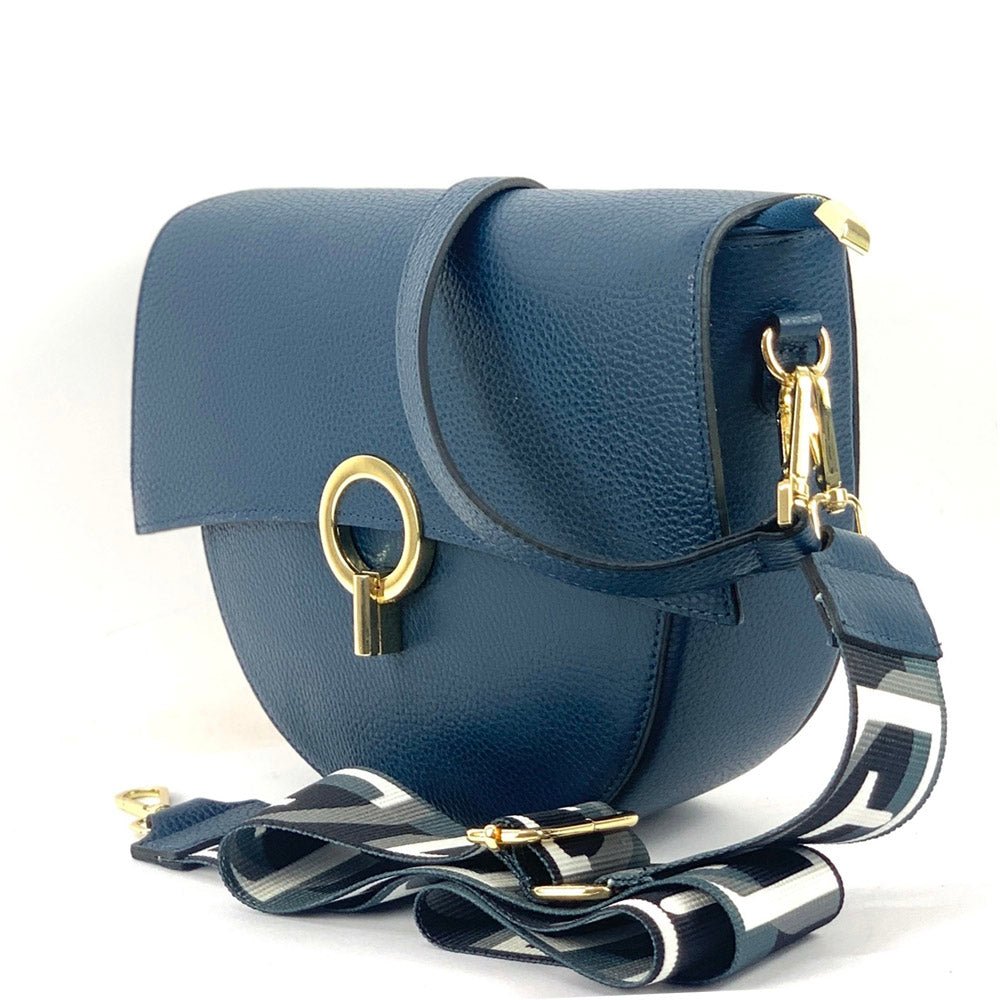 Charlotte Leather Crossbody Bag: Italian Leather - Leather Italiano