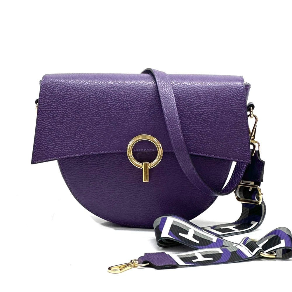 Charlotte Leather Crossbody Bag: Italian Leather - Leather Italiano