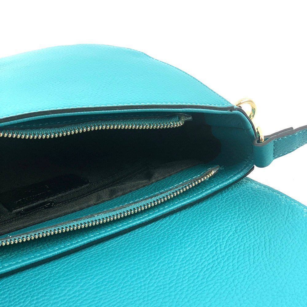 Charlotte Leather Crossbody Bag: Italian Leather - Leather Italiano