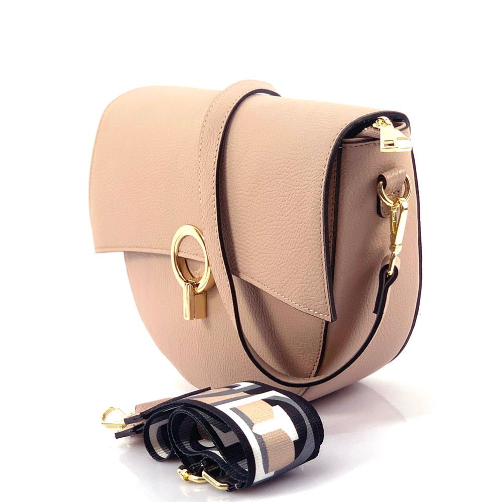 Charlotte Leather Crossbody Bag: Italian Leather - Leather Italiano