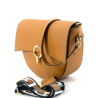 Charlotte Leather Crossbody Bag: Italian Leather - Leather Italiano