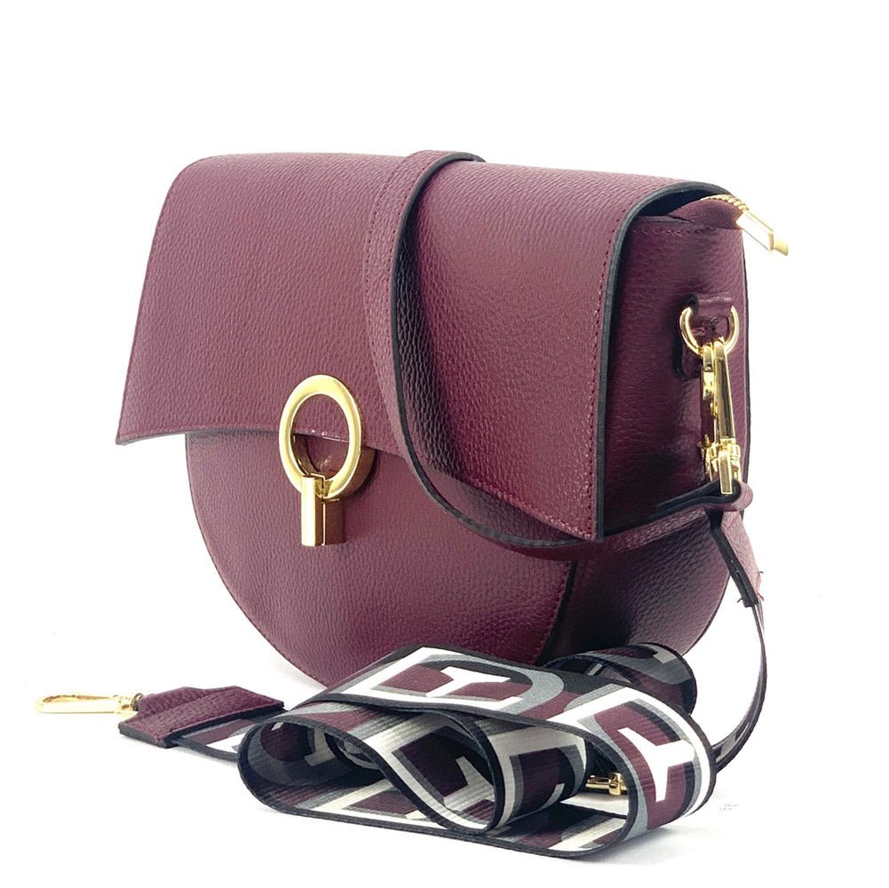 Charlotte Leather Crossbody Bag: Italian Leather - Leather Italiano
