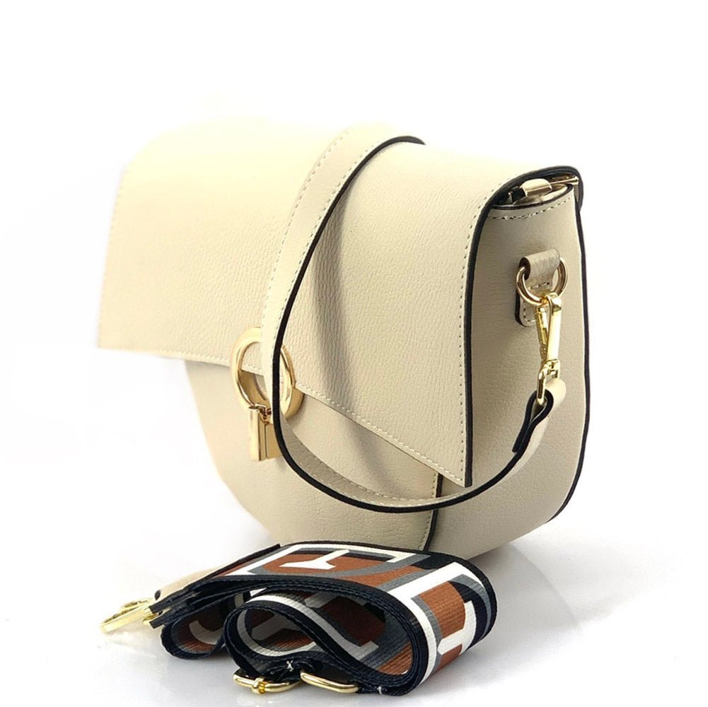 Charlotte Leather Crossbody Bag: Italian Leather - Leather Italiano