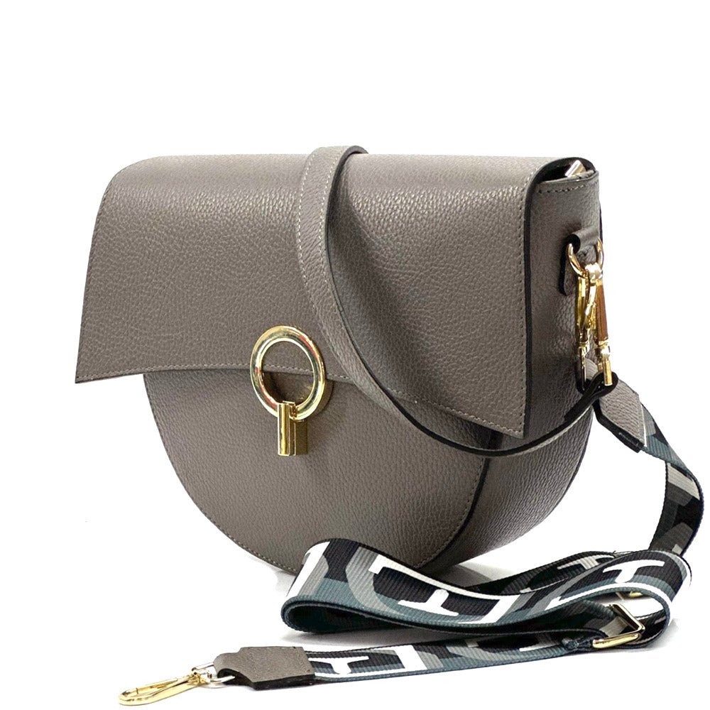 Charlotte Leather Crossbody Bag: Italian Leather - Leather Italiano