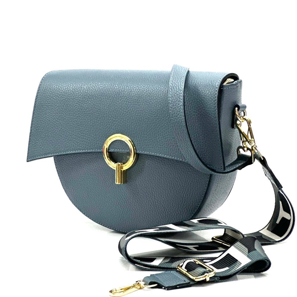 Charlotte Leather Crossbody Bag: Italian Leather - Leather Italiano