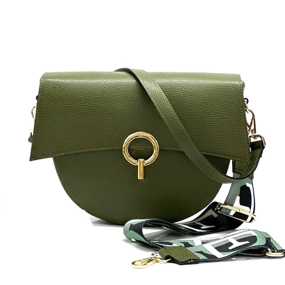 Charlotte Leather Crossbody Bag: Italian Leather - Leather Italiano