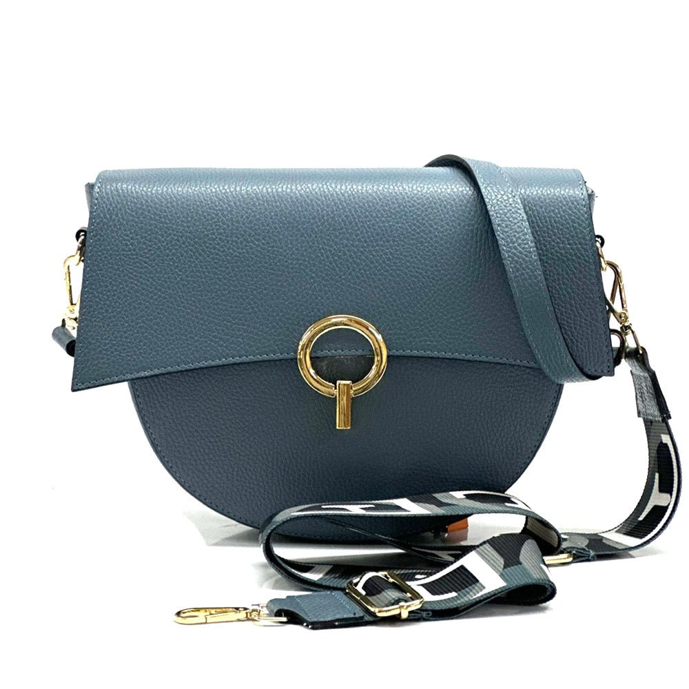 Charlotte Leather Crossbody Bag: Italian Leather - Leather Italiano