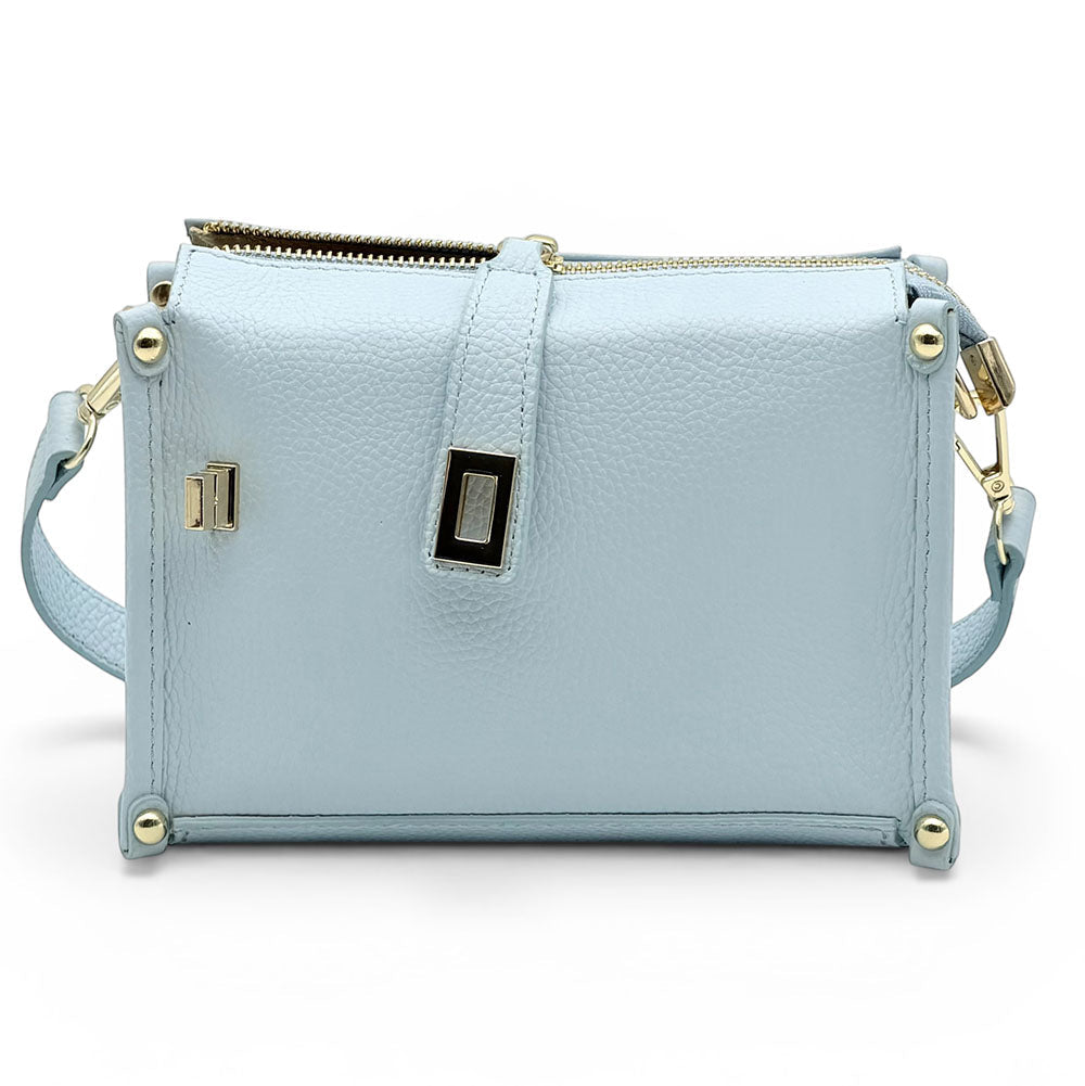 Cipressino Italian Leather Mini Crossbody Bag - Leather Italiano