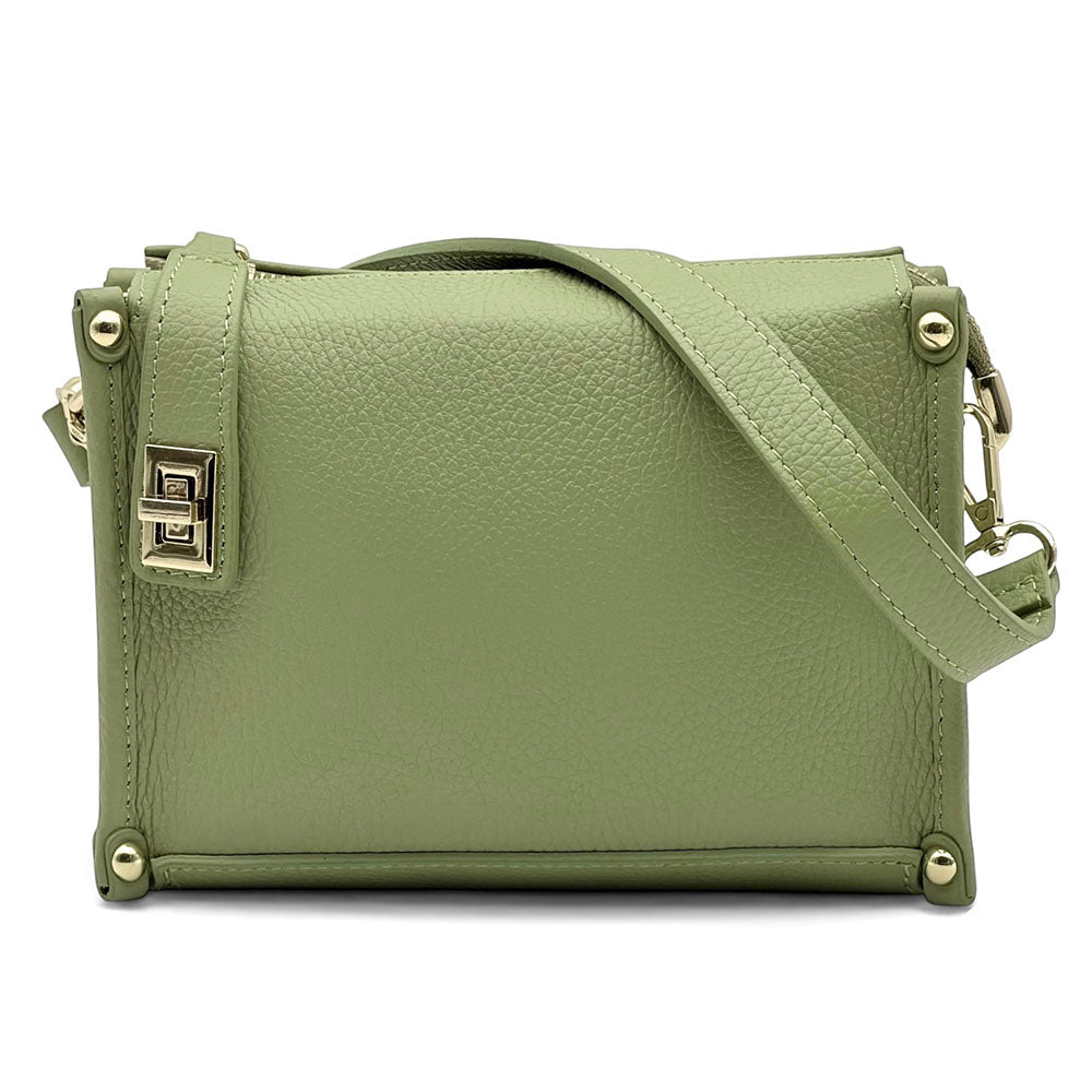 Cipressino Italian Leather Mini Crossbody Bag - Leather Italiano
