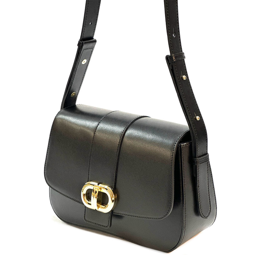 Claribel Leather Shoulder Bag - Leather Italiano