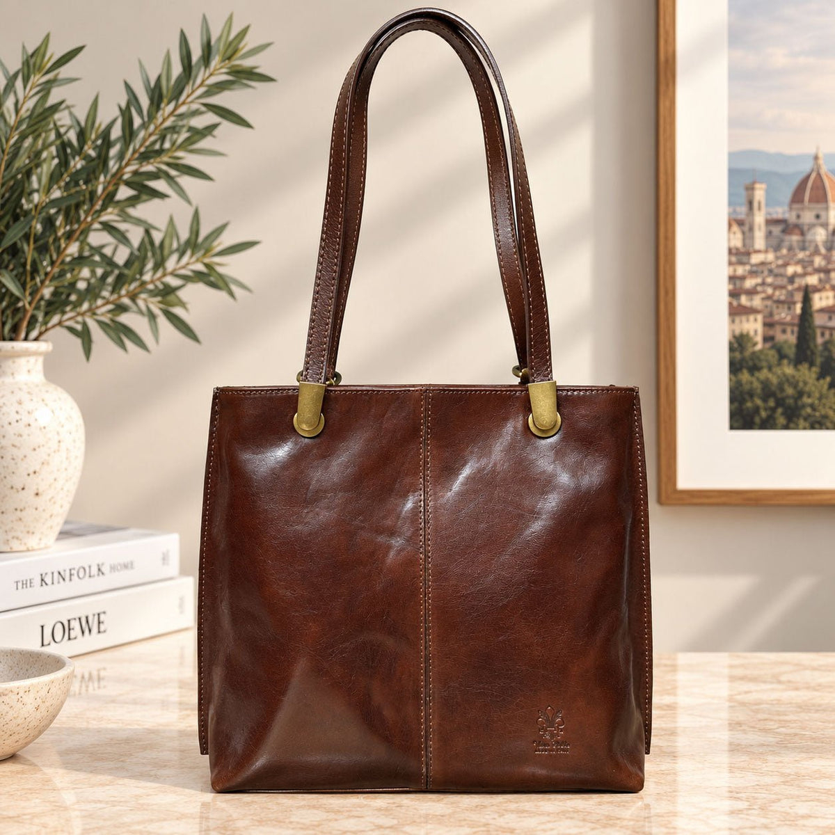 Clotilde Hand-Dyed Leather Convertible Backpack - Leather Italiano