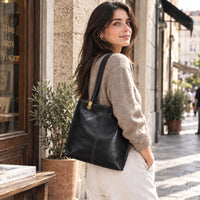 Clotilde Hand-Dyed Leather Convertible Backpack - Leather Italiano