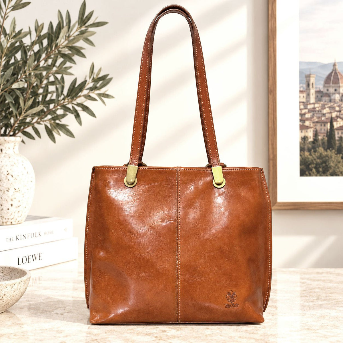 Clotilde Hand-Dyed Leather Convertible Backpack - Leather Italiano