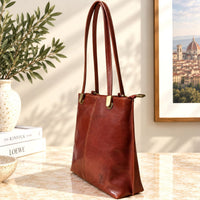 Clotilde Hand-Dyed Leather Convertible Backpack - Leather Italiano