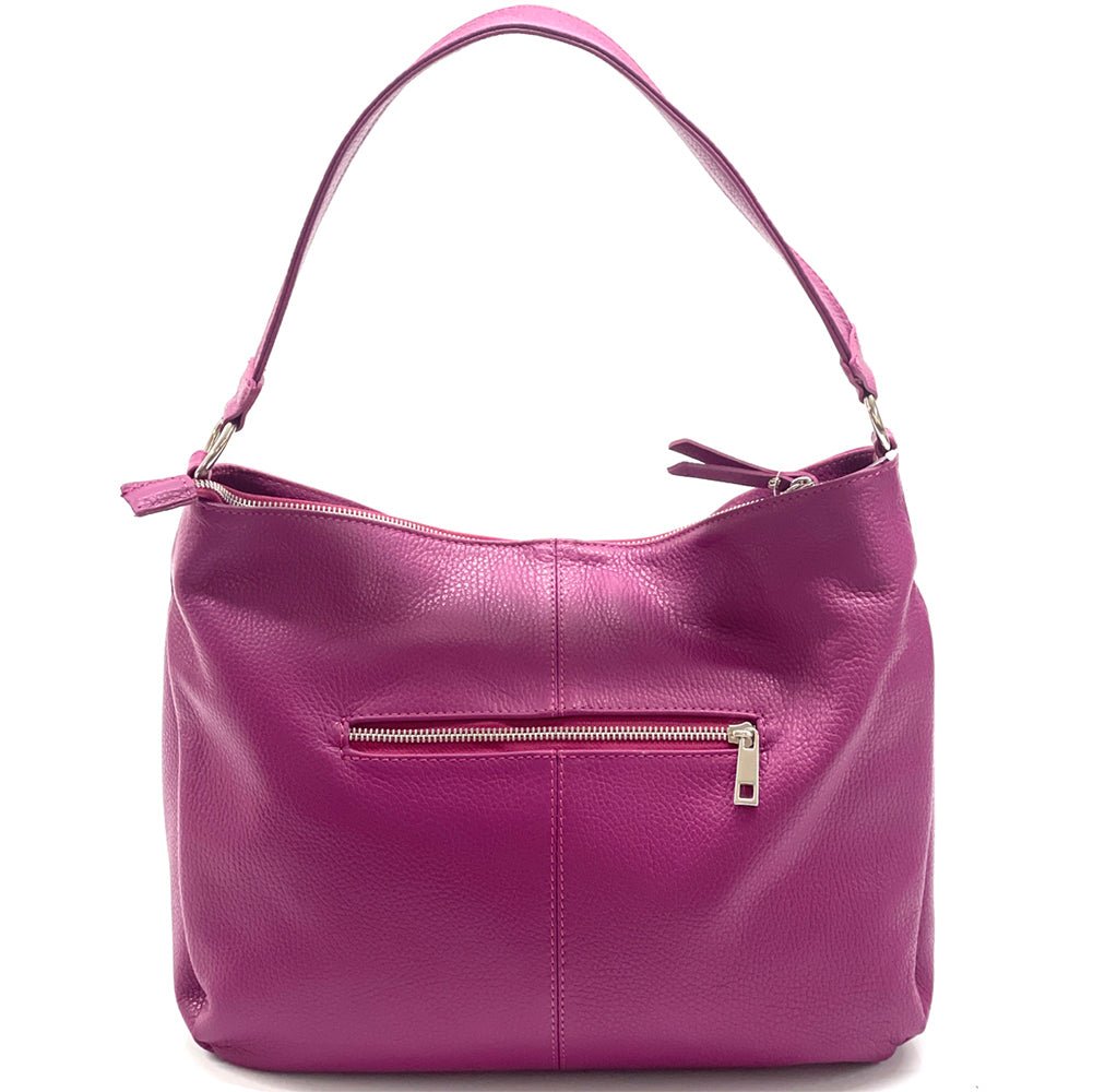 Concetta Convertible Leather Hobo: Tan Italian Calfskin - Leather Italiano