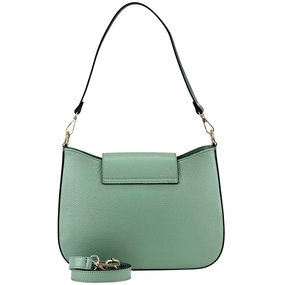 Costanza Structured Leather Shoulder Bag - Leather Italiano