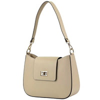 Costanza Structured Leather Shoulder Bag - Leather Italiano