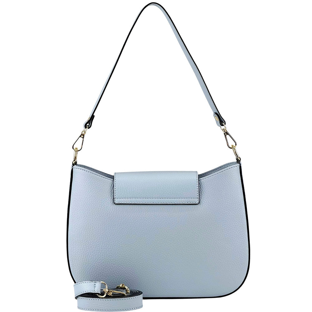 Costanza Structured Leather Shoulder Bag - Leather Italiano