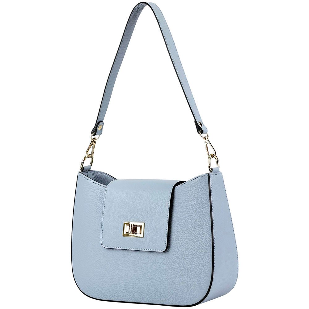 Costanza Structured Leather Shoulder Bag - Leather Italiano