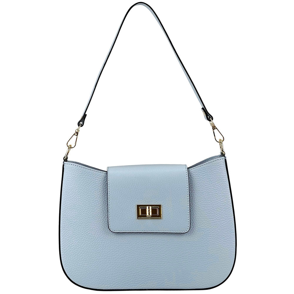 Costanza Structured Leather Shoulder Bag - Leather Italiano