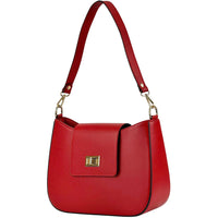 Costanza Structured Leather Shoulder Bag - Leather Italiano