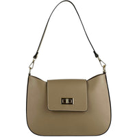 Costanza Structured Leather Shoulder Bag - Leather Italiano