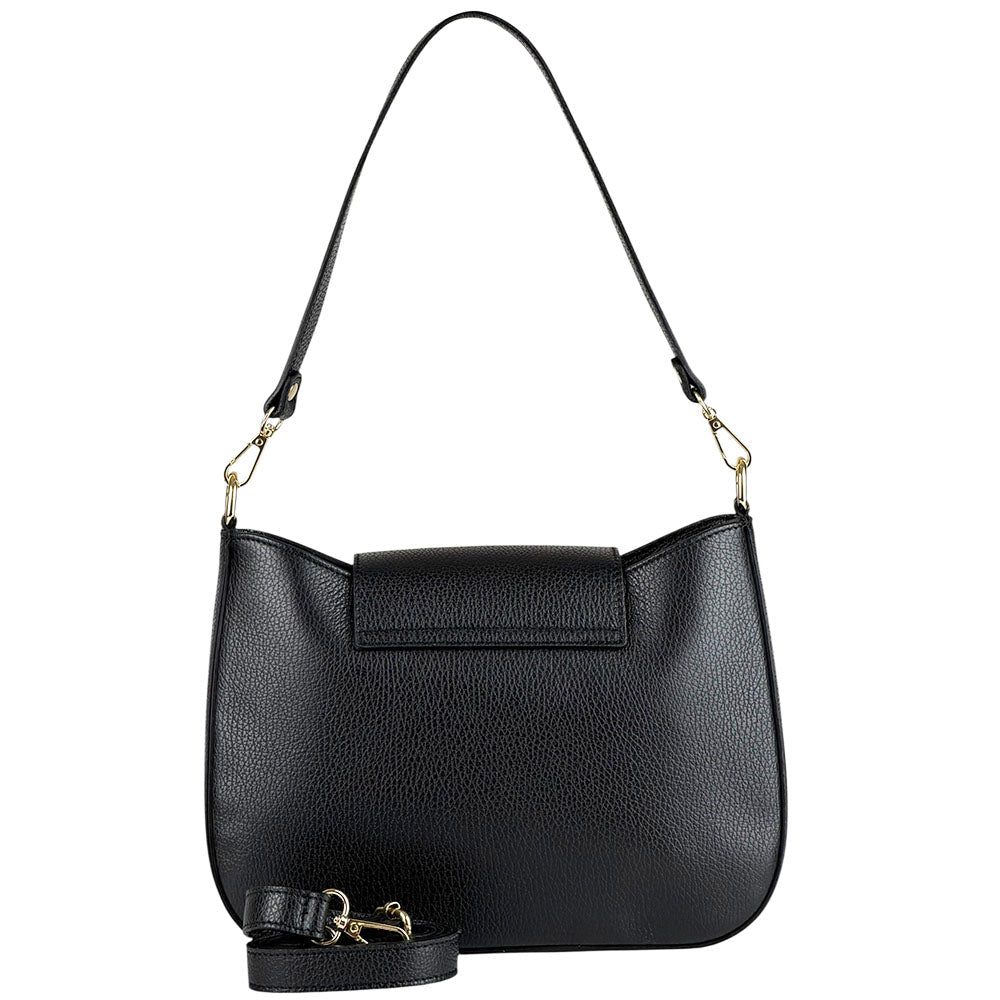 Costanza Structured Leather Shoulder Bag - Leather Italiano