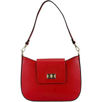 Costanza Structured Leather Shoulder Bag - Leather Italiano
