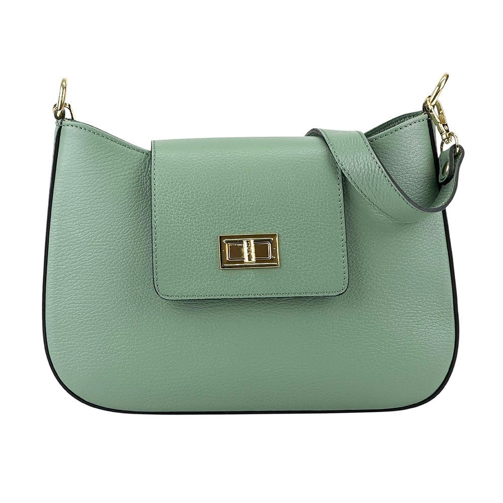 Costanza Structured Leather Shoulder Bag - Leather Italiano