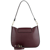 Costanza Structured Leather Shoulder Bag - Leather Italiano
