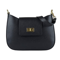 Costanza Structured Leather Shoulder Bag - Leather Italiano