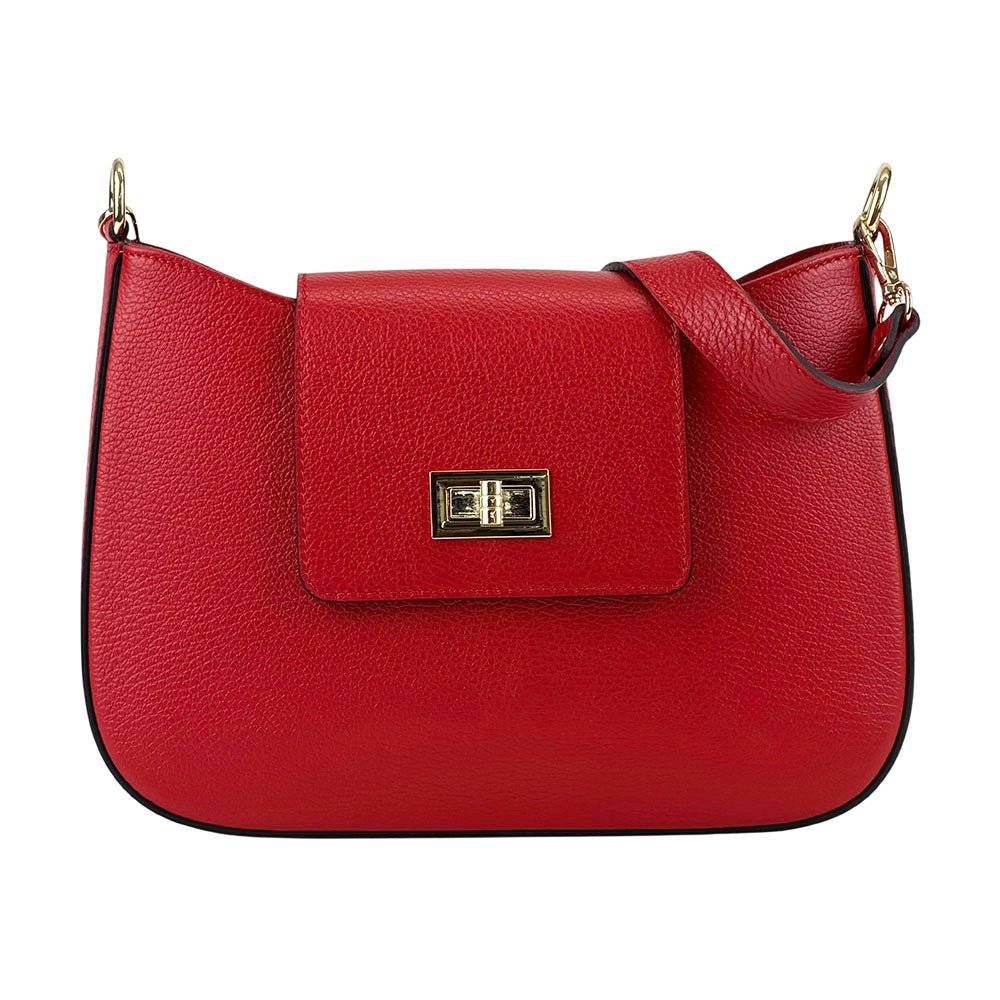 Costanza Structured Leather Shoulder Bag - Leather Italiano