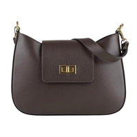 Costanza Structured Leather Shoulder Bag - Leather Italiano