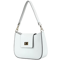 Costanza Structured Leather Shoulder Bag - Leather Italiano